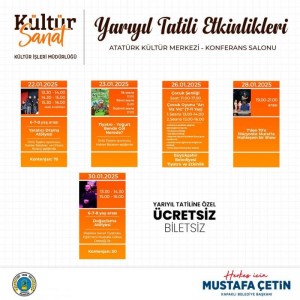 Çocuklar Yarıyıl Tatili Etkinliklerimizle Doyasıya Eğlenecek